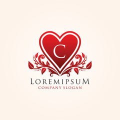 Luxury Heart C Letter Logo