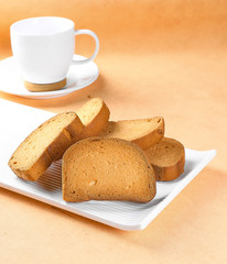 Healthy and crunchy breakfast 