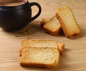 Healthy and crunchy breakfast 