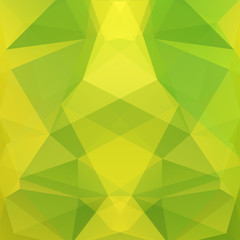 Obraz premium Background made of yellow, green triangles. Square composition with geometric shapes. Eps 10