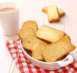 Healthy and crunchy breakfast 