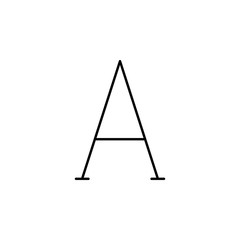 font, format, text icon. Element of text and typography for mobile concept and web apps icon. Thin line icon for website design and development