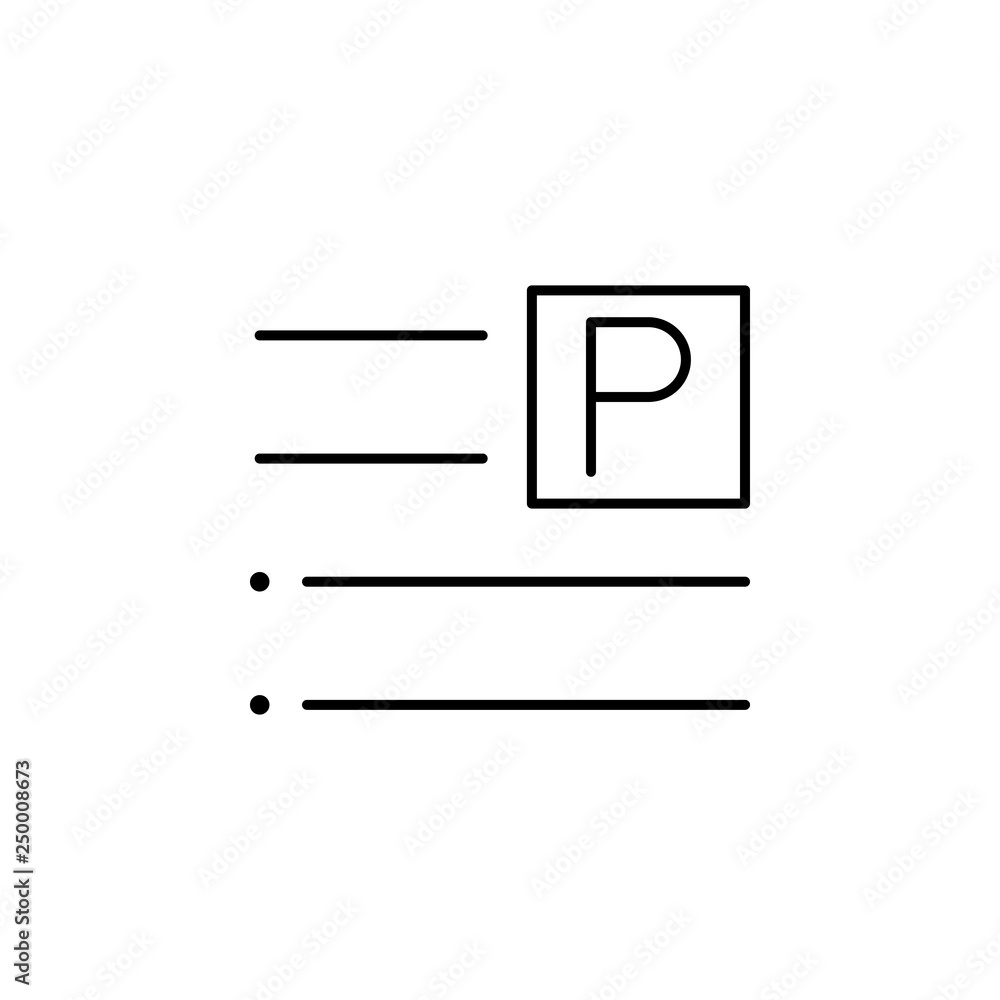 Poster align, inline, right, text icon. element of text and typography for mobile concept and web apps icon