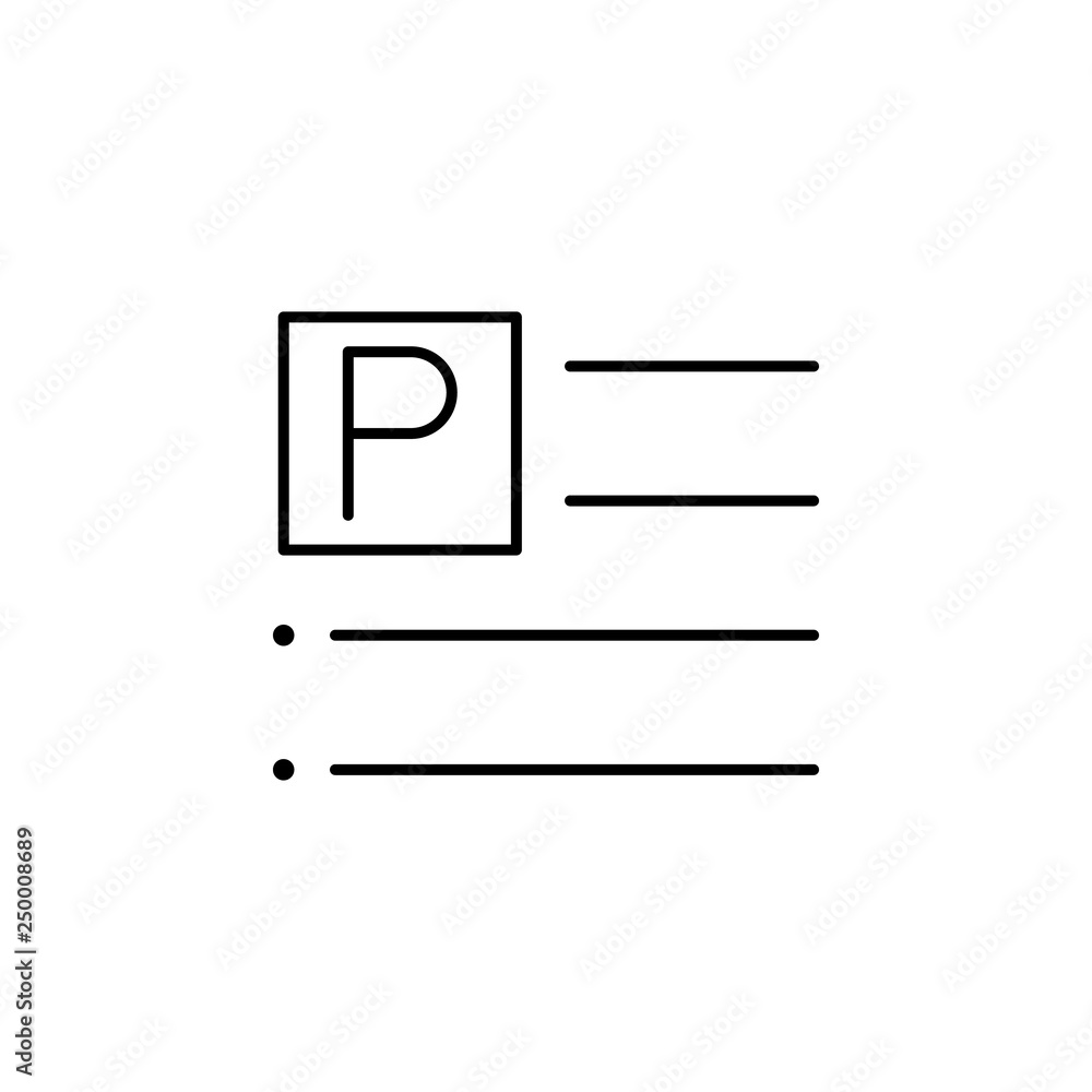 Poster align, format, left, text icon. element of text and typography for mobile concept and web apps icon.