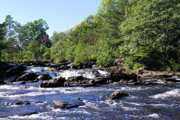 Falls of Dochart in Killin, Scotland