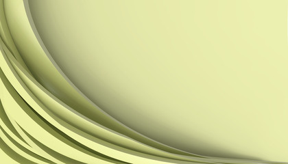 Modern abstract Graphic Yellow digital  shape and Background Minimal Art - paper cut style - 3d rendering