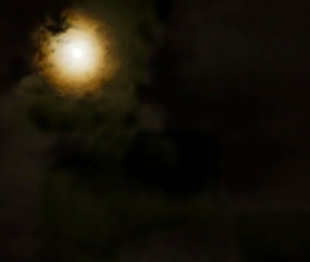 moon in the night not
