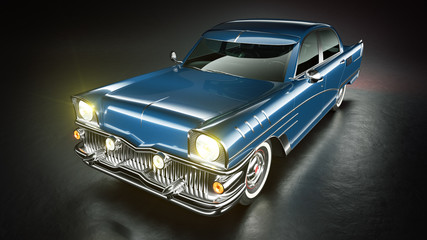Obraz na płótnie Canvas Classic Modern Car 3d Render