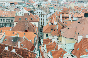 Prague, Czech Republic - 04 02 2013: Architecture, buildings and landmark. View of the streets of...