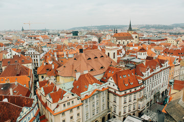Fototapeta na wymiar Prague, Czech Republic - 04 02 2013: Architecture, buildings and landmark. View of the streets of Praha