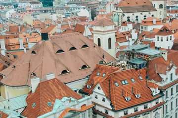 Prague, Czech Republic - 04 02 2013: Architecture, buildings and landmark. View of the streets of...