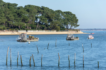 CAP FERRET (Bassin d'Arcachon, France), vue sur la baie