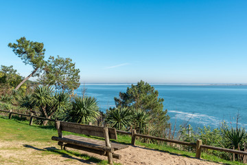 Fototapeta premium CAP FERRET (Bassin d'Arcachon, France), vue sur la baie
