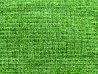 Fototapeta premium The textured green natural fabric. 