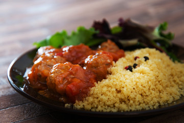 Delicious Provencal and semolina meatballs