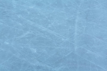 Ice hockey rink scratches surface abstract background.