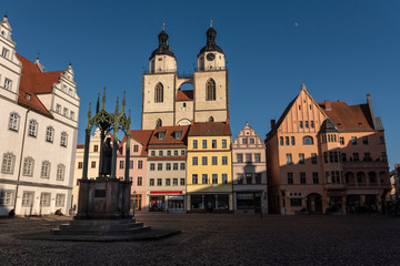 Fototapeta na wymiar Marktplatz Wittenberg