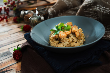 Chicken with Mustard and Rice