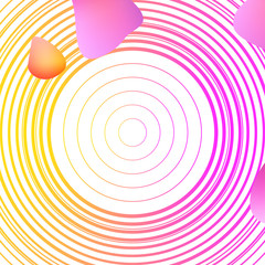 Liquid elements, mixed color plastic shapes or organic bubbles