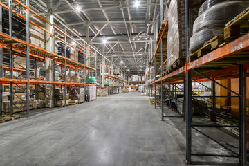 Large hangar warehouse industrial and logistics companies.