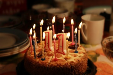 birthday cake with the number 11