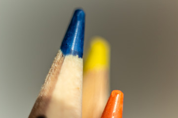 Color pencils colorfull macro