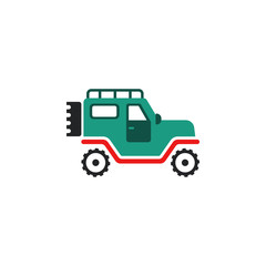 jeep, car, automobile icon. Element of color African safari icon. Premium quality graphic design icon. Signs and symbols collection icon for websites, web design