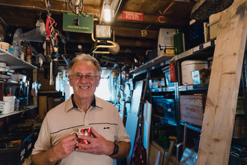 Portrait of a Senior Man in his Workshop