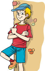 Boy giving you thumbs up - Vector