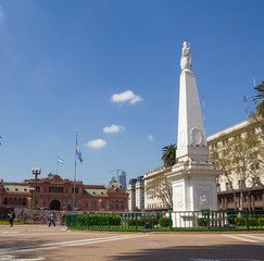 Fototapeta na wymiar The Plaza de Mayo, Buenos Aires
