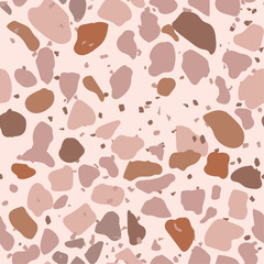 Seamless granite terrazzo pattern-Vector