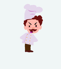 Chef is slightly angry.