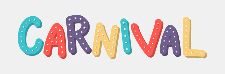 Carnival - colorful banner. Vector