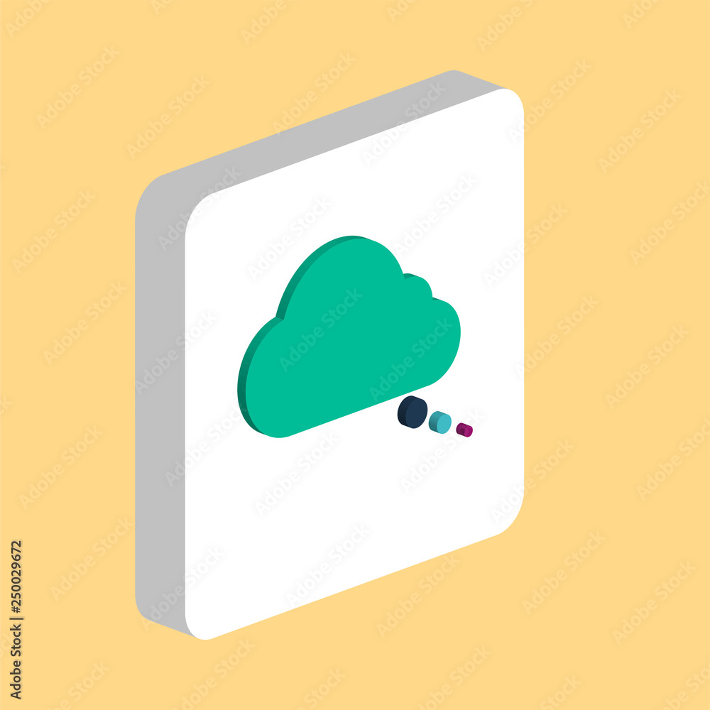 Poster Speech bubble computer symbol