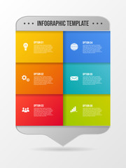 Business infograph with icons - chart template. Vector
