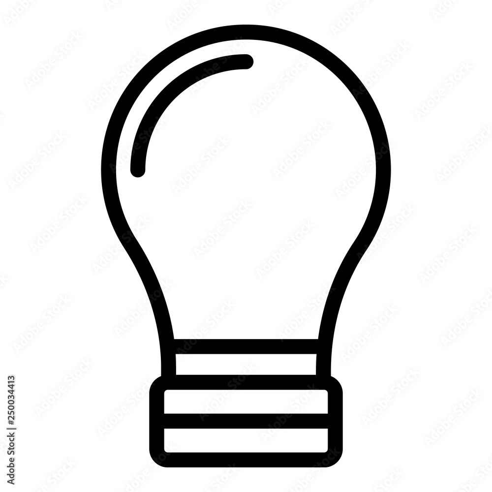 Poster classic bulb icon. outline classic bulb vector icon for web design isolated on white background
