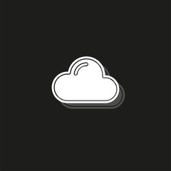 Simple Cloud Vector Icon