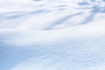 The wavy surface of the snow - a beautiful winter frosty background - Powered by Adobe