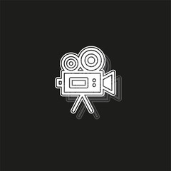 Simple Video Camera Vector Icon