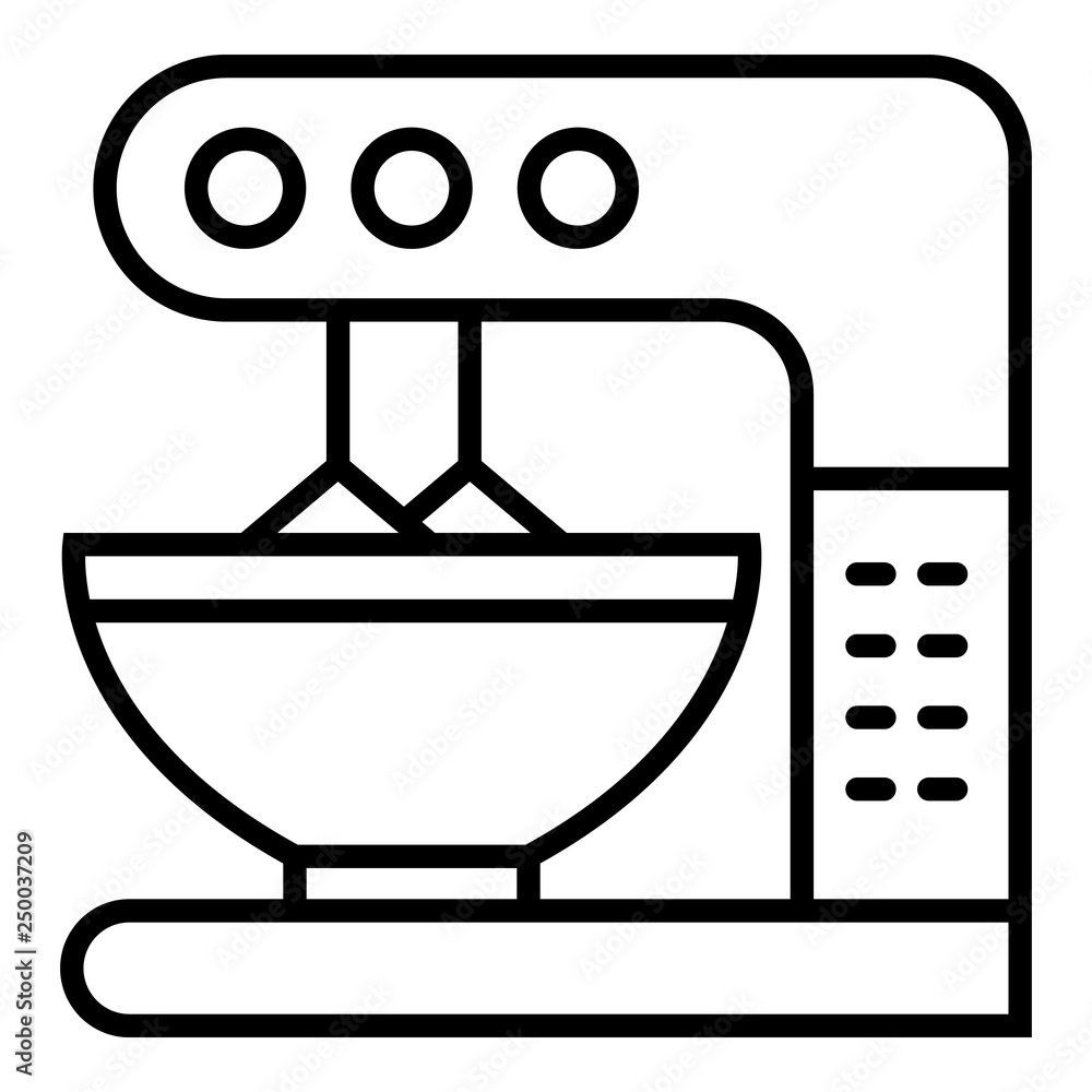 Aufkleber modern mixer icon. outline modern mixer vector icon for web design isolated on white background