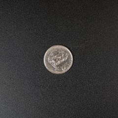 A Malaysian Ringgit coin.