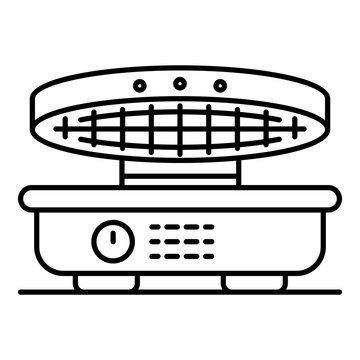 recommend clip art: Waffle-iron icon. Outline waffle-iron vector icon for web design isolated on white background