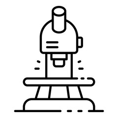 Macro microscope icon. Outline macro microscope vector icon for web design isolated on white background