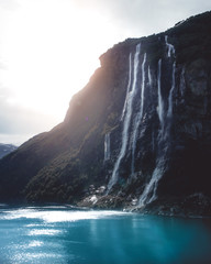 Obraz na płótnie Canvas view of waterfall