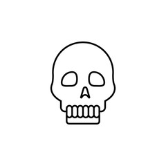 Skull, magic icon. Element of magic for mobile concept and web apps icon. Thin line icon for website design and development