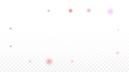 Hearts Confetti Falling Background. St. Valentine's Day pattern. Romantic Scattered Hearts Design Element. Love. Sweet Moment. Gift. Cute Element of Design for Sales or Celebration.