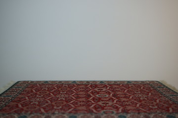 texture red carpet on white background