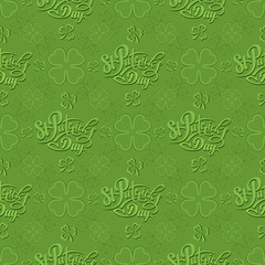 Patrick day seamless pattern