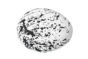 Colorful Easter Egg isolated on white