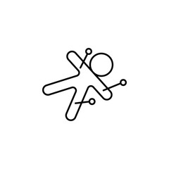 Voodoo, magic icon. Element of magic for mobile concept and web apps icon. Thin line icon for website design and development
